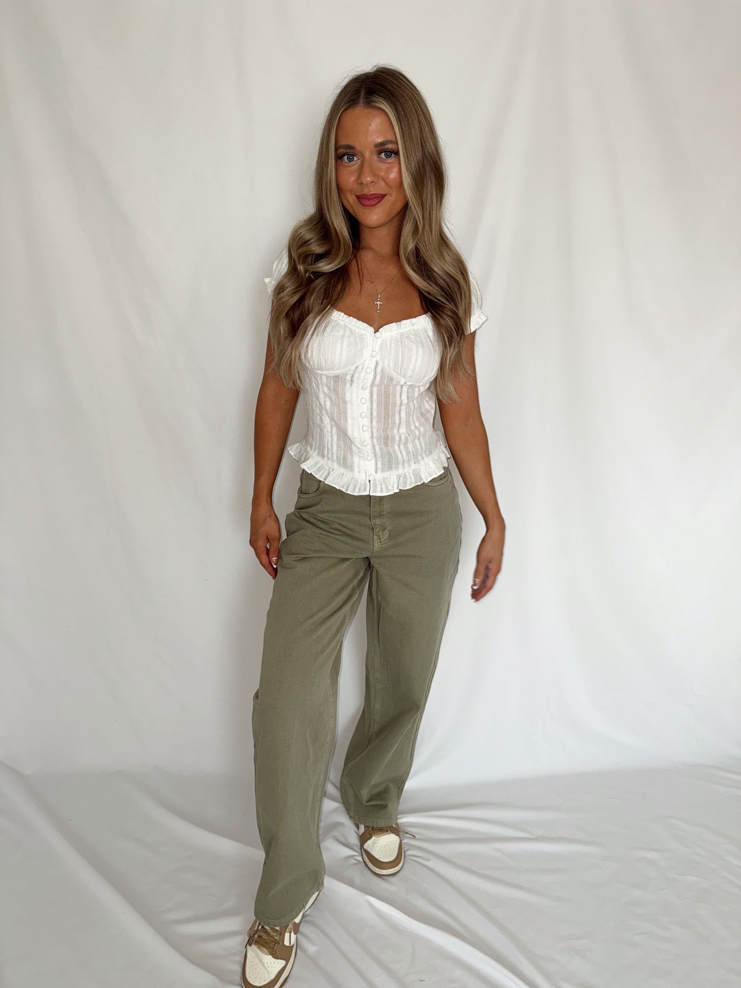 Claire Lace Babydoll Top
