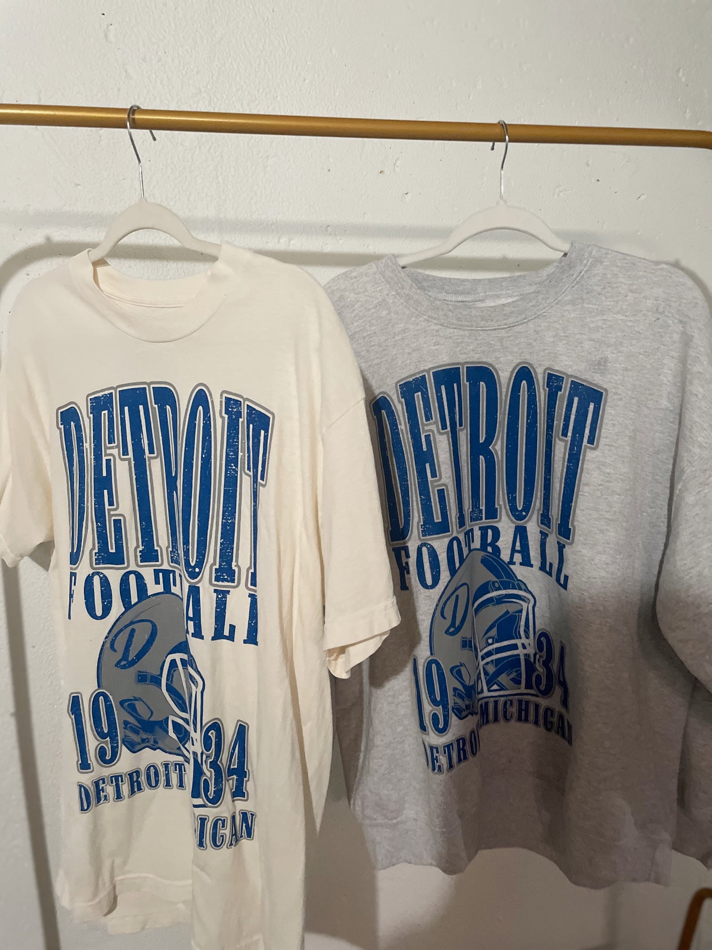 Detroit Football Oversized Crewneck
