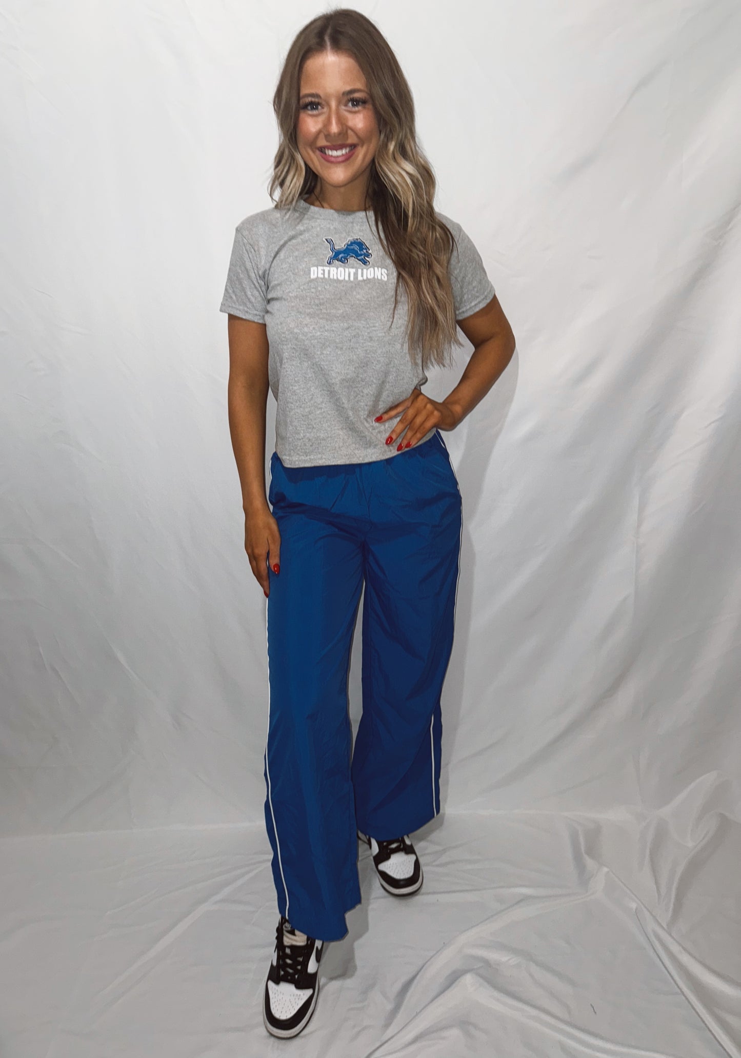 Lions Logo Patch Tee - Light Grey