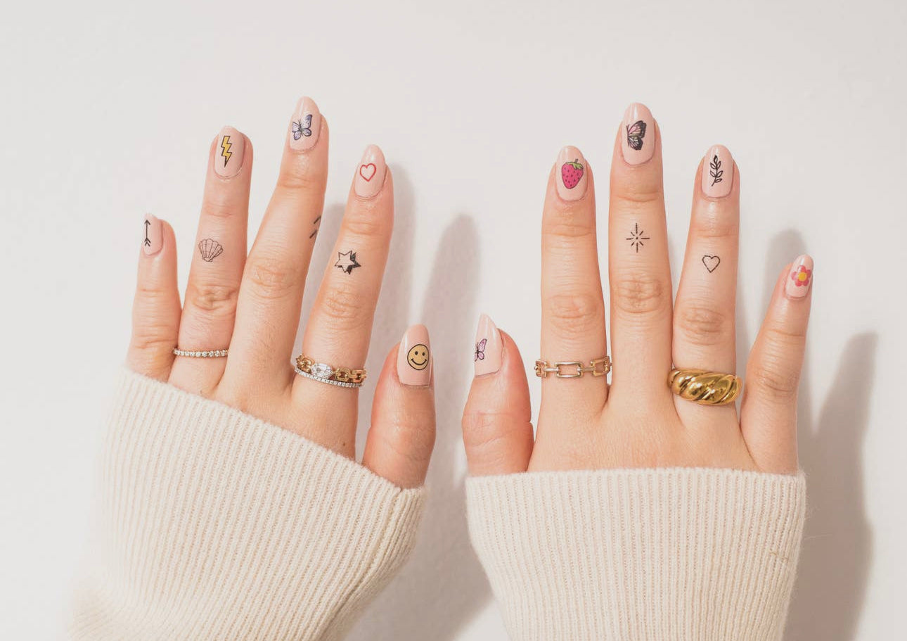 INKED Temporary Nail Tattoos - Color