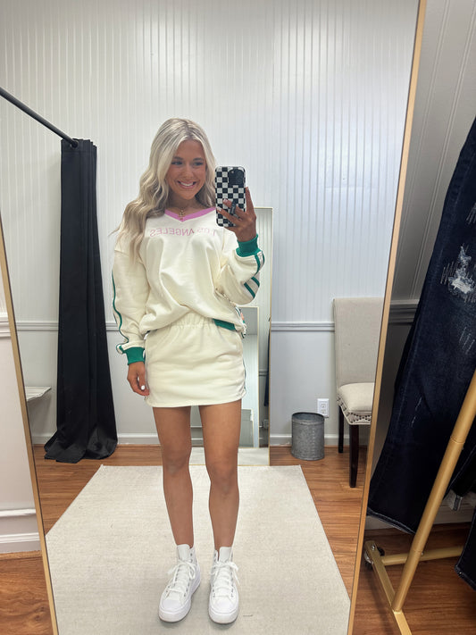 LA Sporty Oversized Sweatshirt