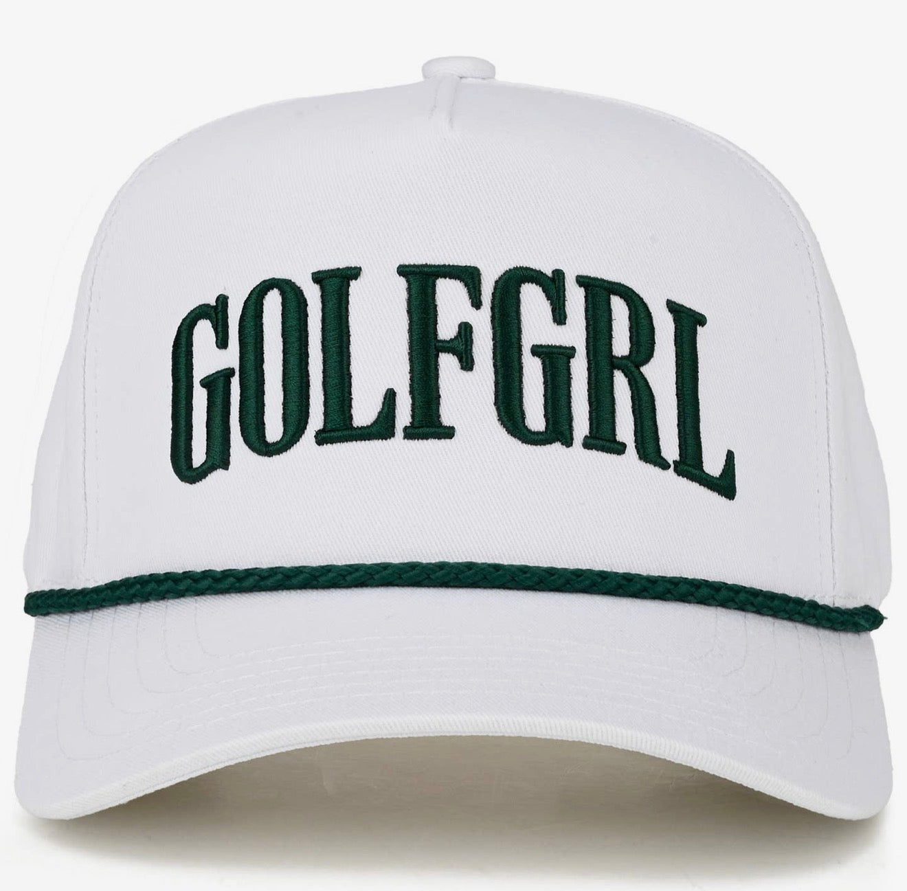 GOLFGRL TRUCKER HAT - WHITE/GREEN