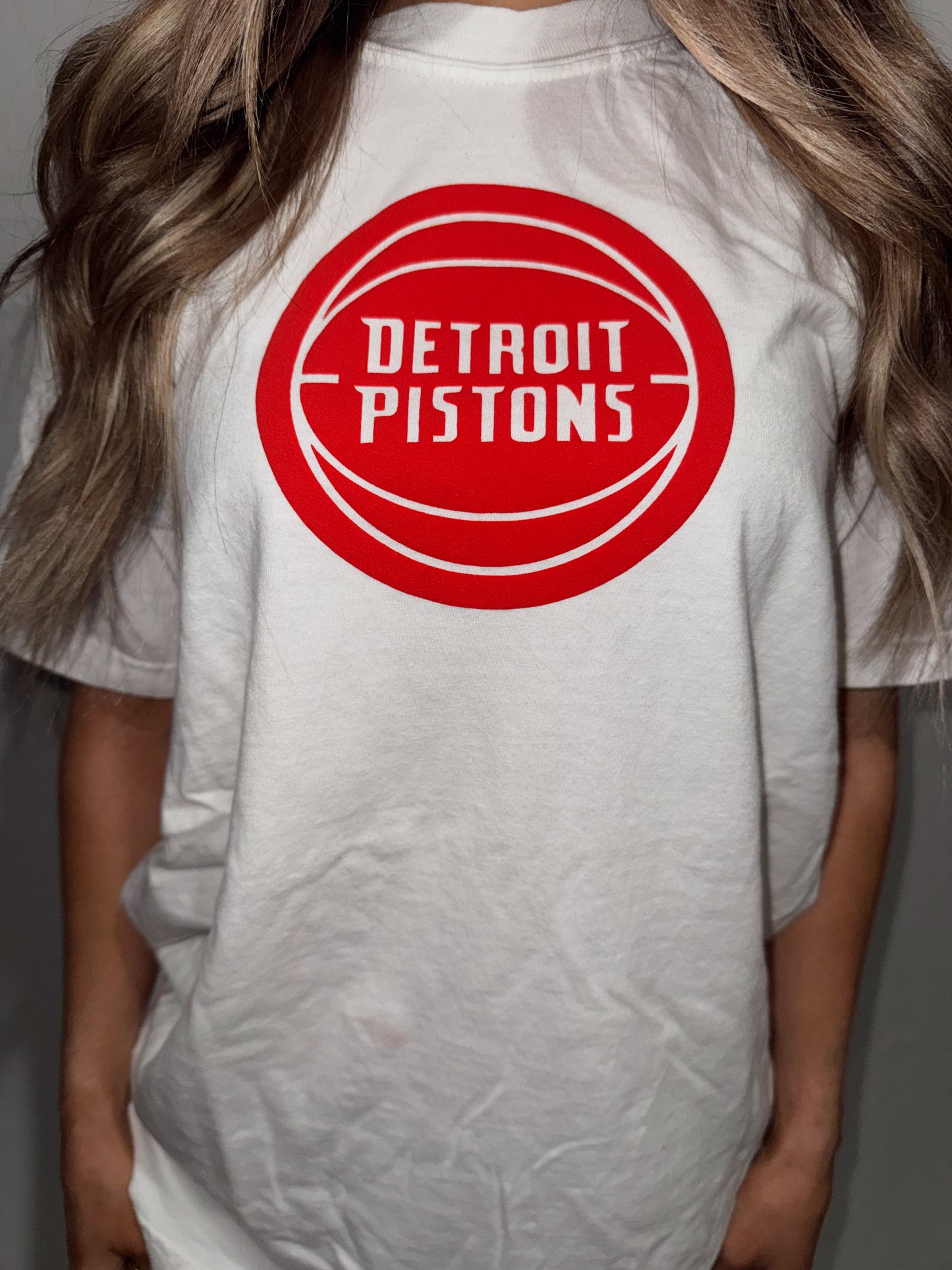 Pistons Basketball Puff Tee (UNISEX)