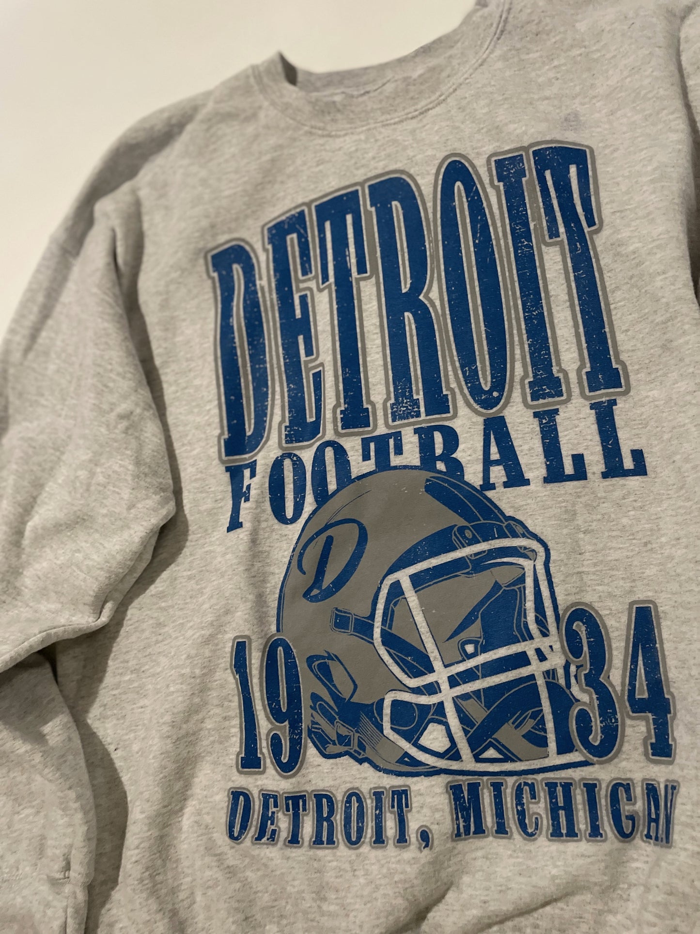 Detroit Football Oversized Crewneck