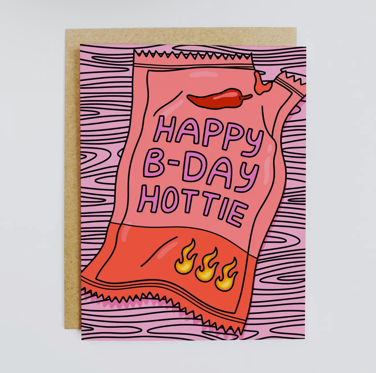 HBD Hottie Sauce Packet Card