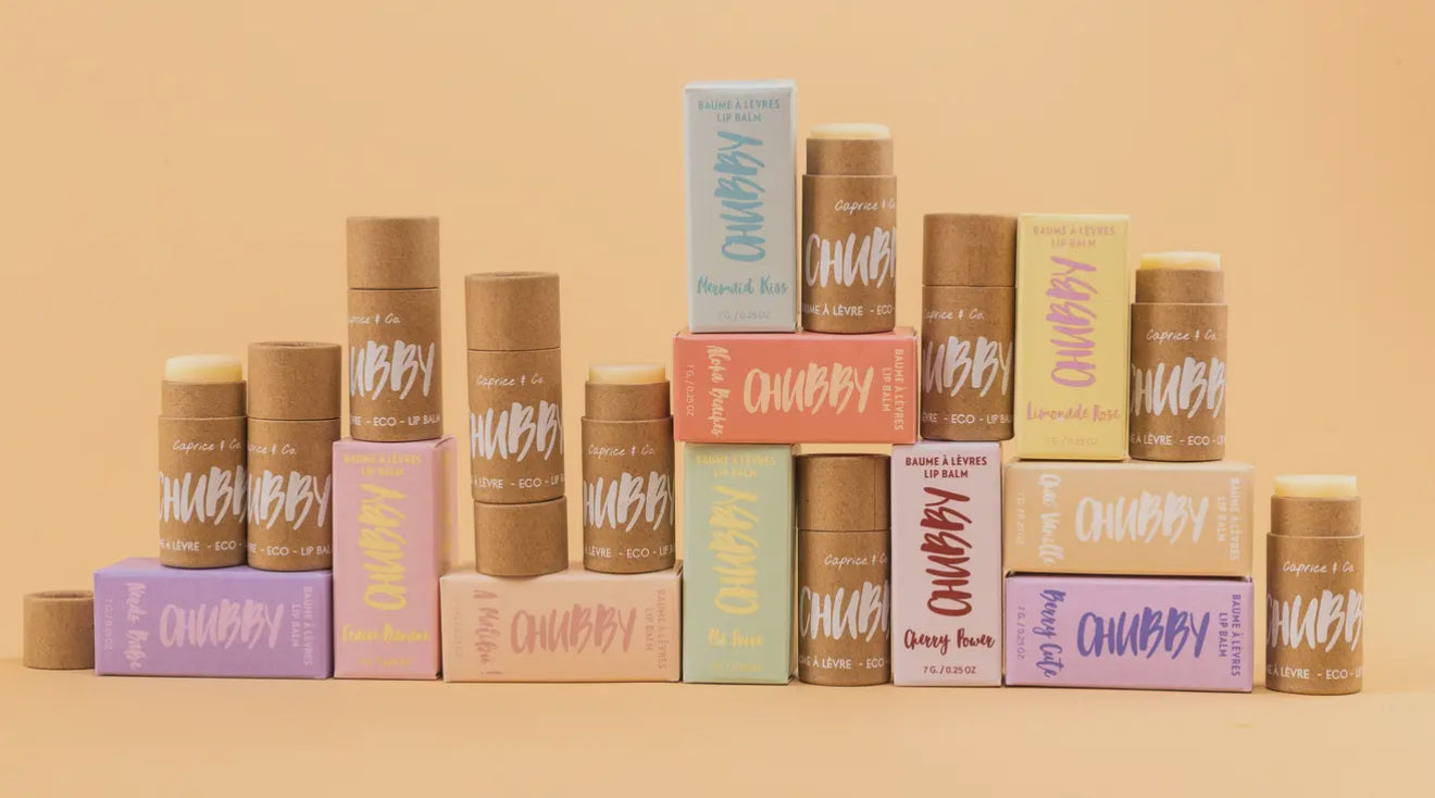 CHUBBY Vegan Lip Balm - Milkshake (Strawberry + Banana)