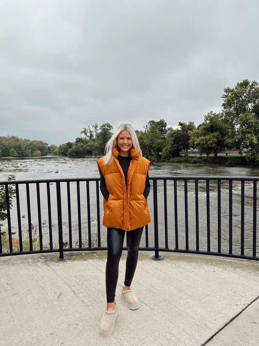 Madison Oversized Vest - Sienna