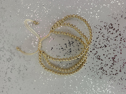 Adjustable Beaded Stack Bracelet