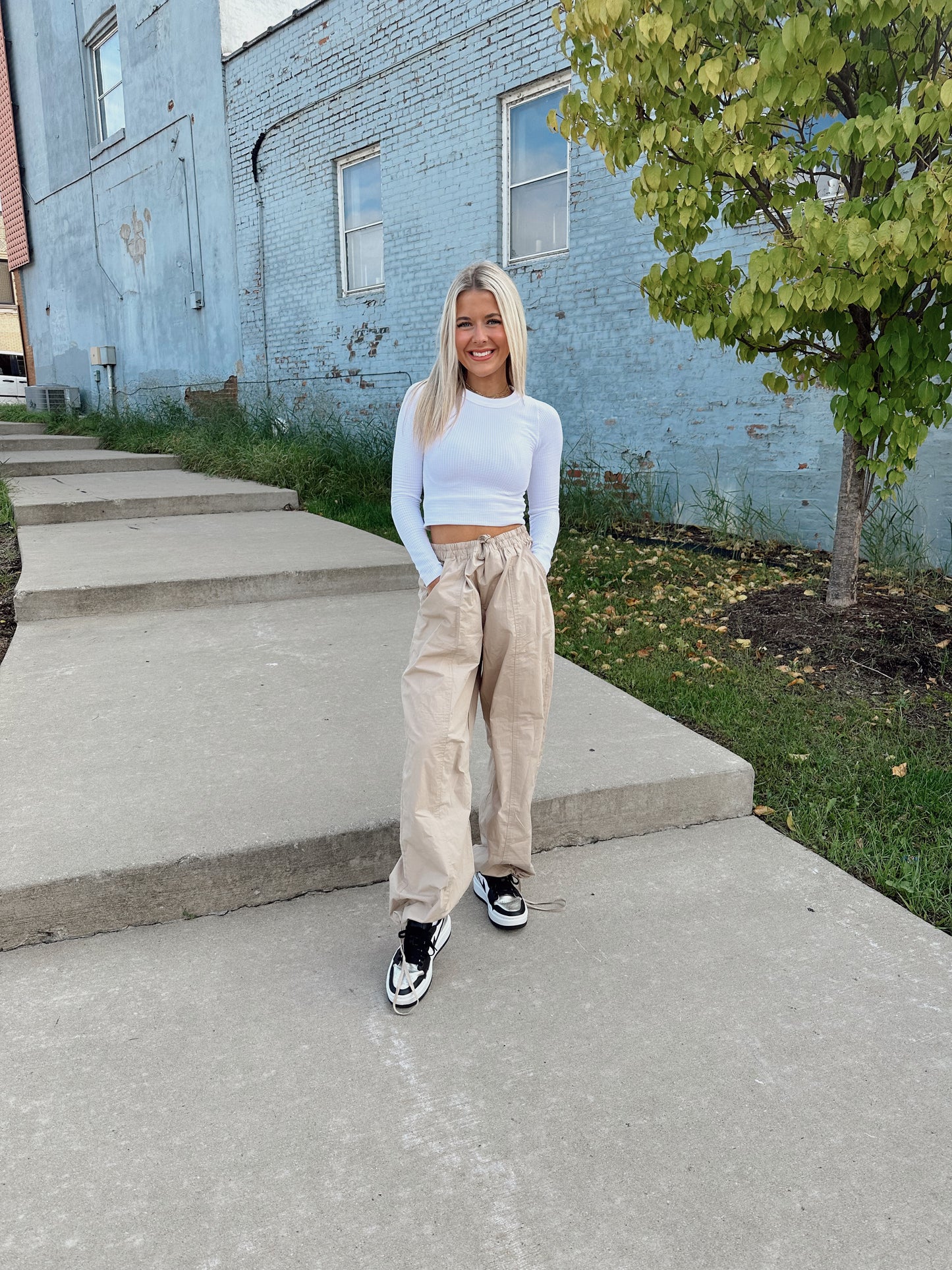 Staple Oversized Jogger Pants - Tan