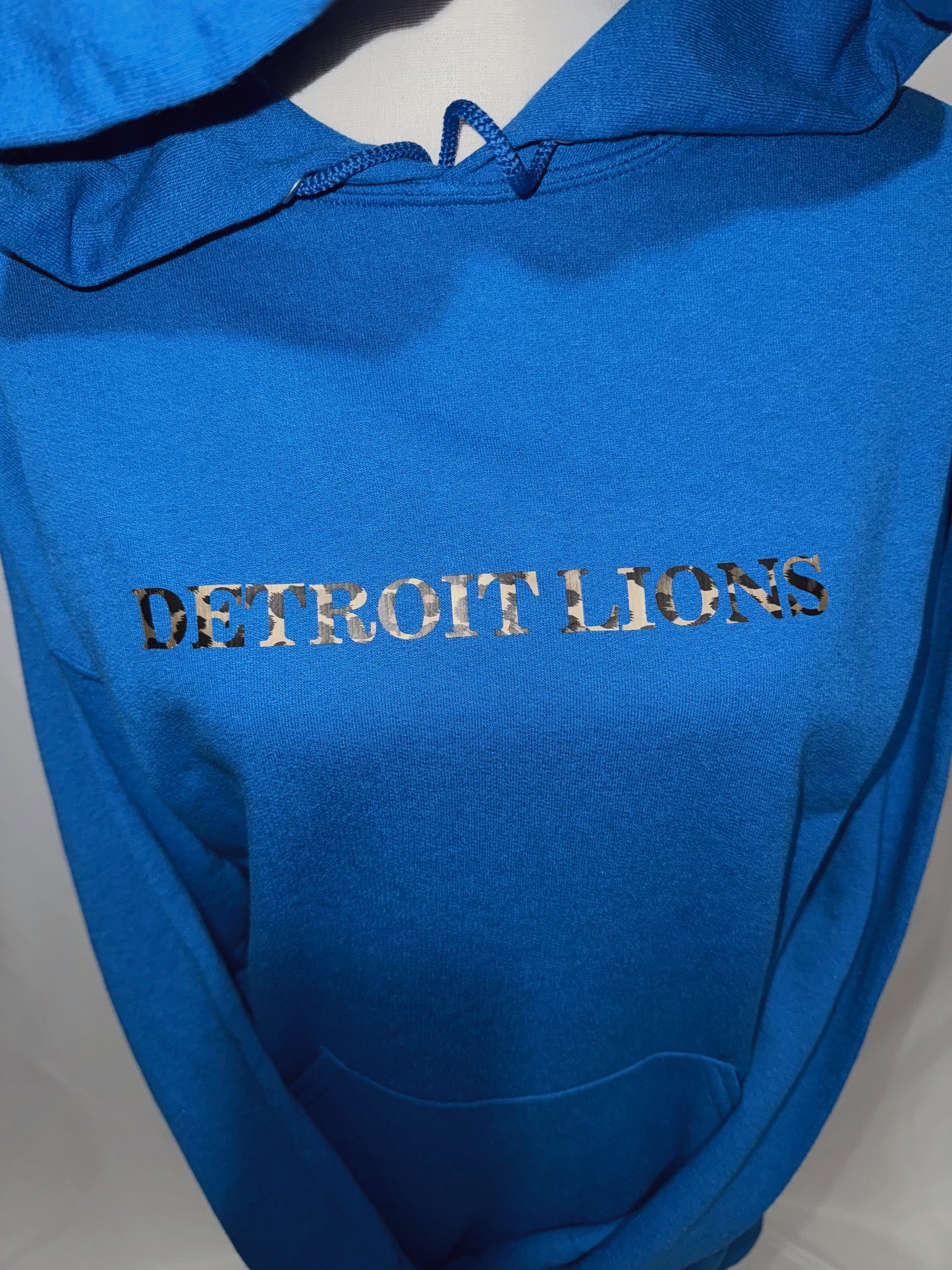 Star + Leopard Detroit Hoodie - Blue
