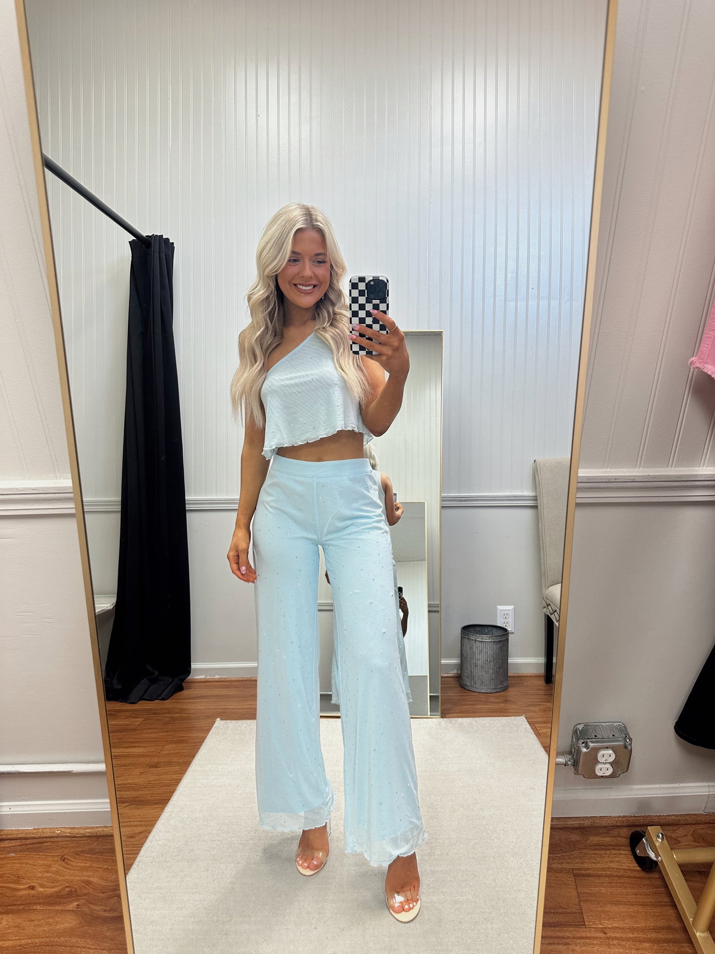 Summer Glam Allover Rhinestone Pants