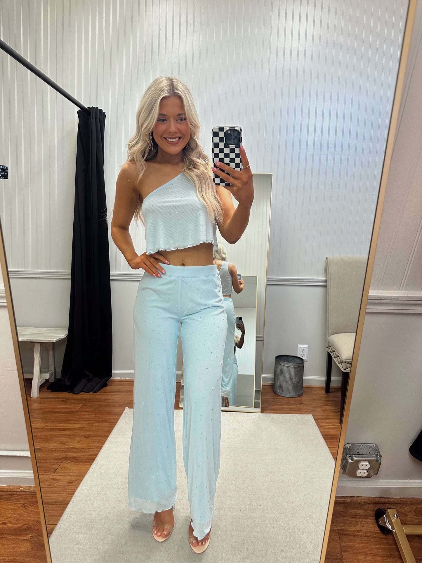Summer Glam Allover Rhinestone Top