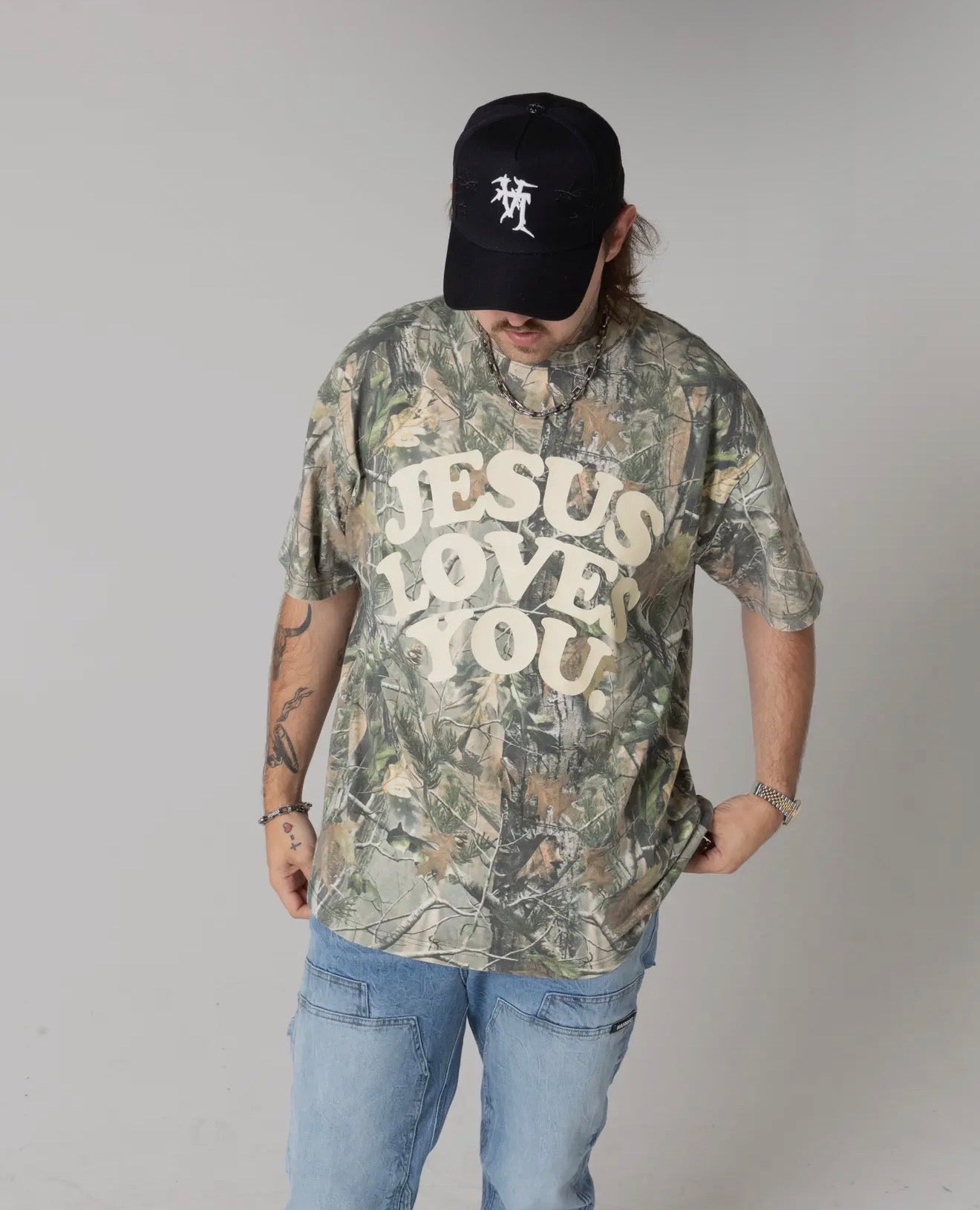 JLY OVERSIZED CAMO TEE (PREORDER ARRIVES BEFORE CHRISTMAS)