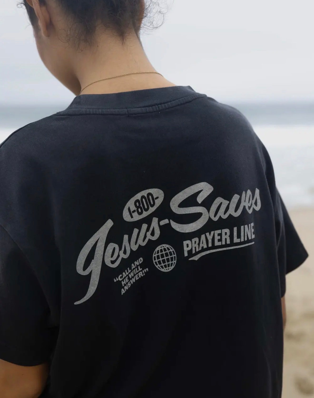JESUS SAVES PRAYER LINE TEE (PREORDER ARRIVES BEFORE CHRISTMAS)