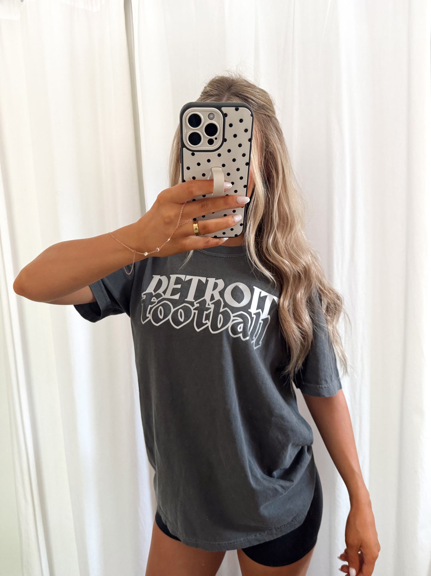 Detroit Football Stacked Unisex Tee