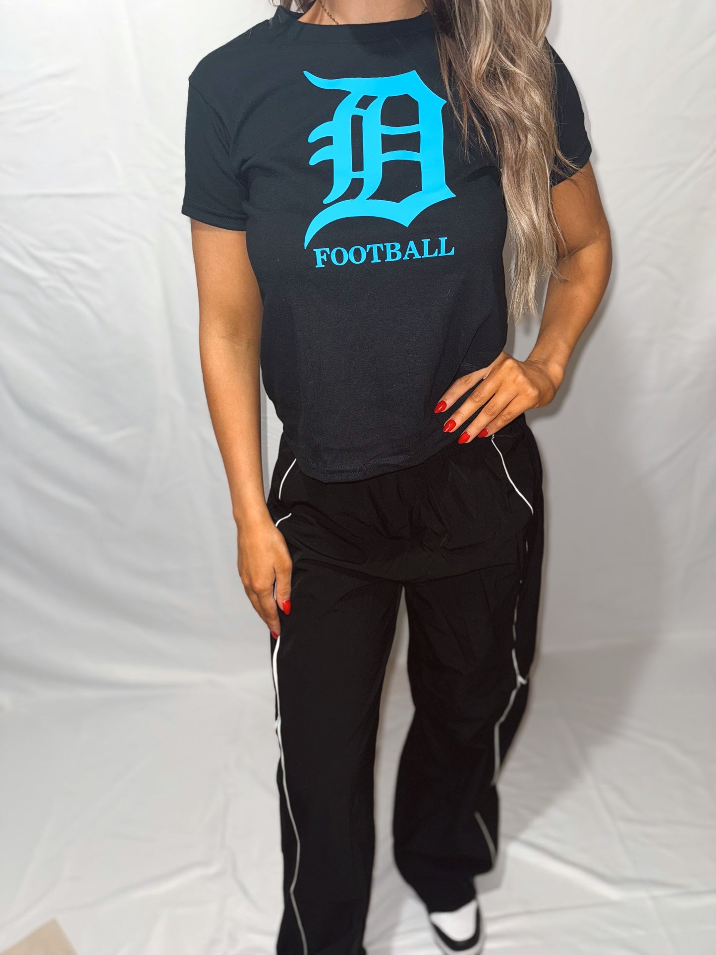 D Football Tee - Black
