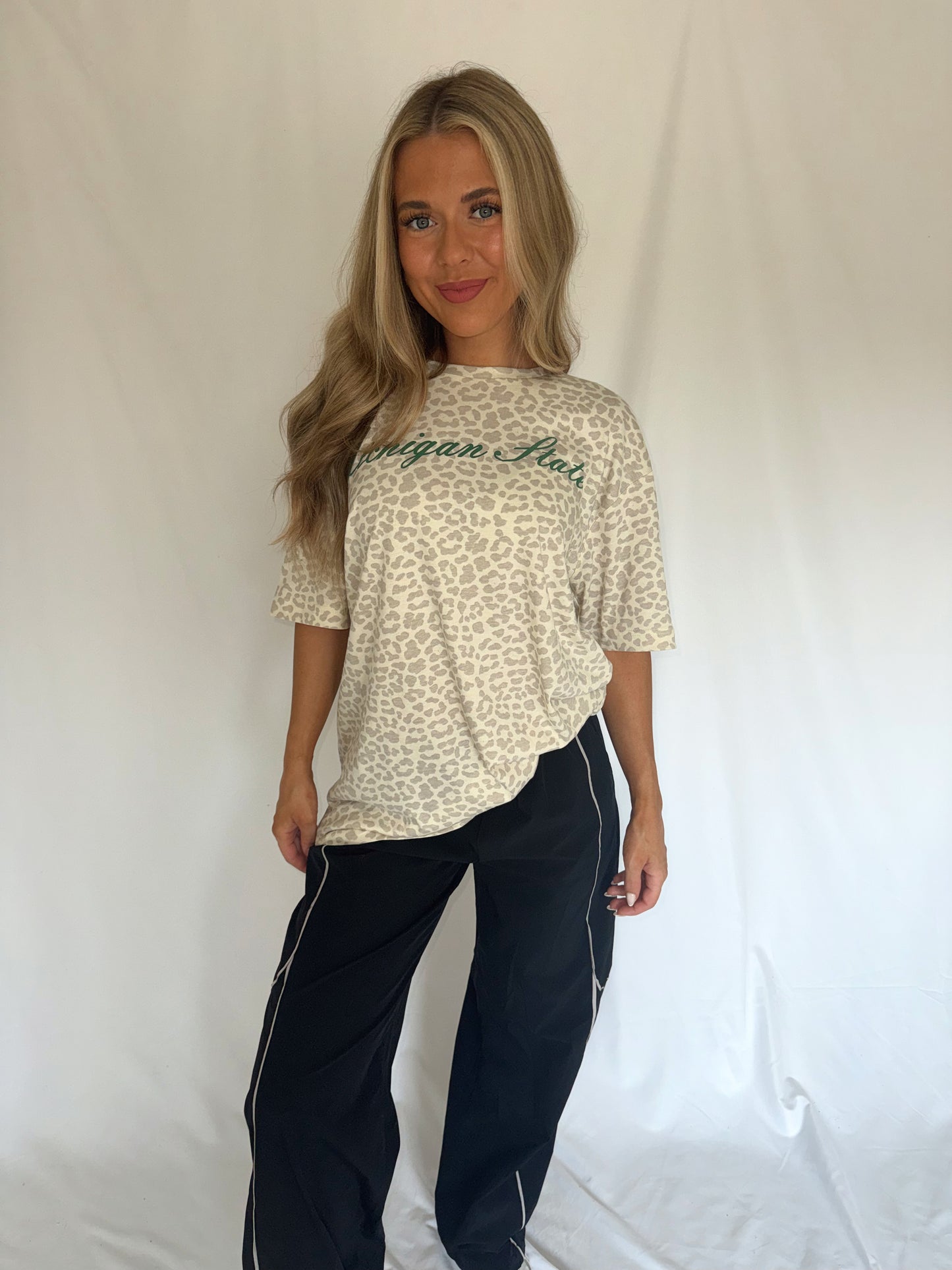 Michigan State Leopard Tee