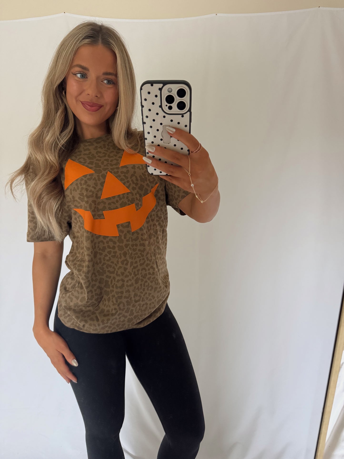 Leopard Jack O Lantern Tee
