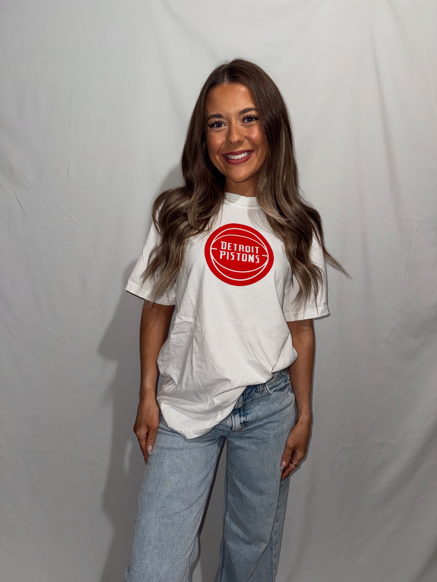 Pistons Basketball Puff Tee (UNISEX)