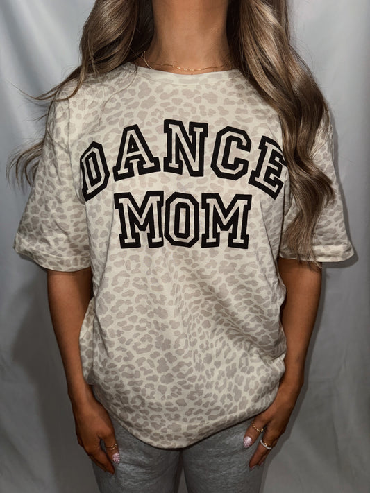 Leopard Dance Mom Puff Tee