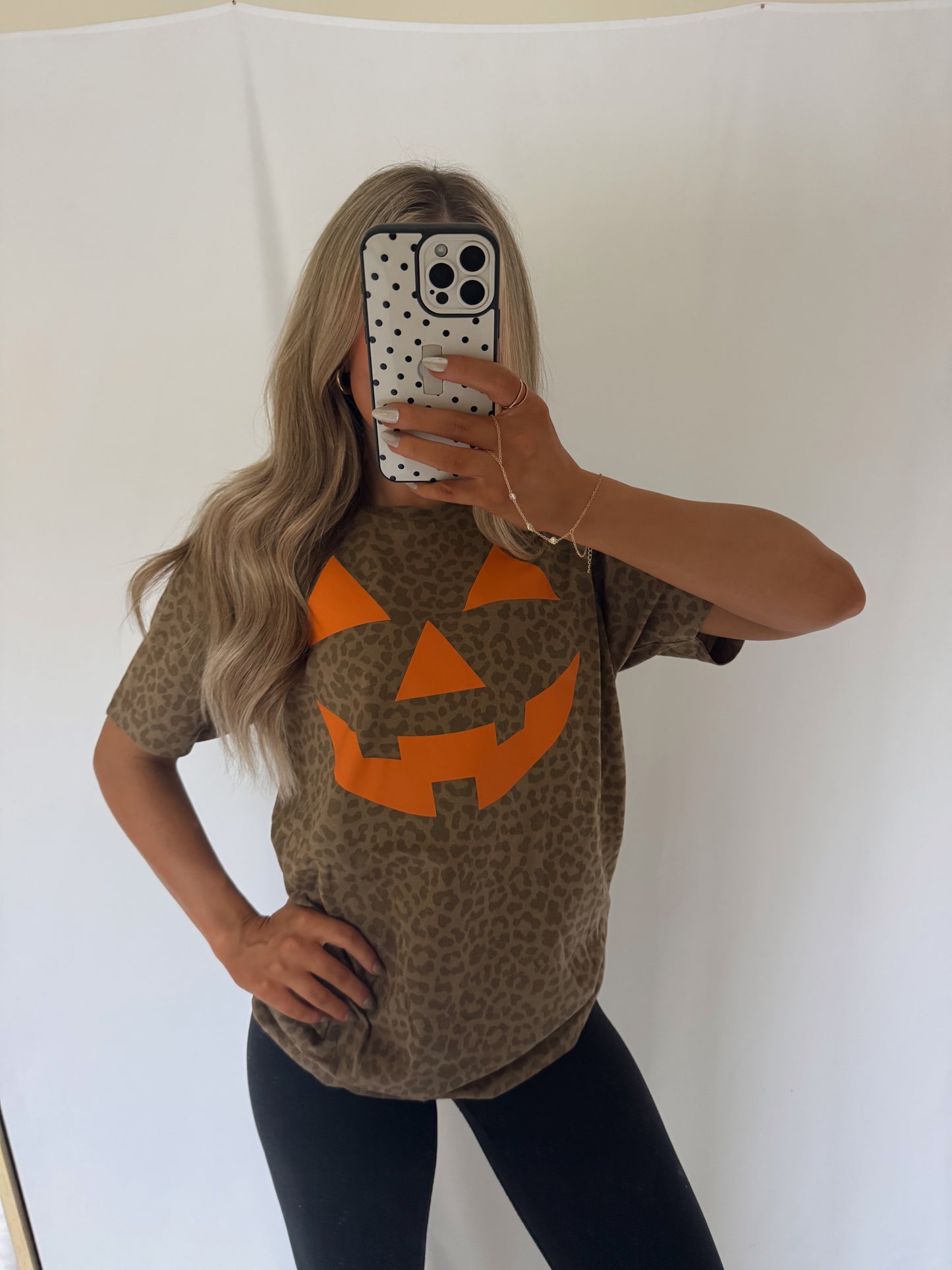 Leopard Jack O Lantern Tee
