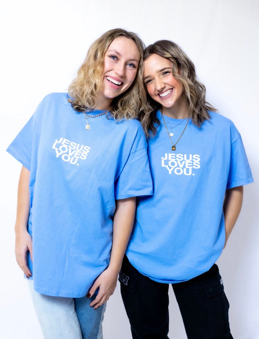 JESUS LOVE YOU (UNIVERSITY BLUE) TEE