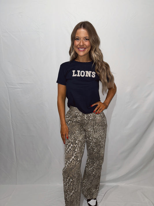 Lions Pearl Tee - Navy