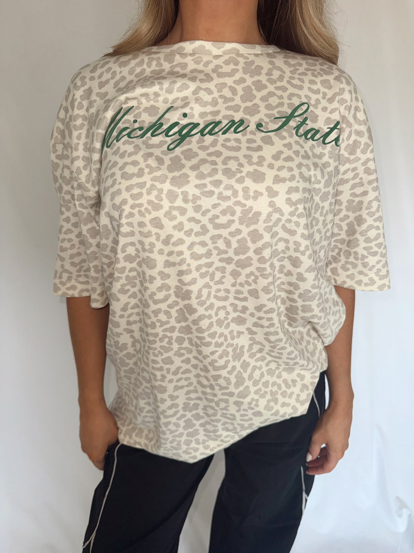 Michigan State Leopard Tee