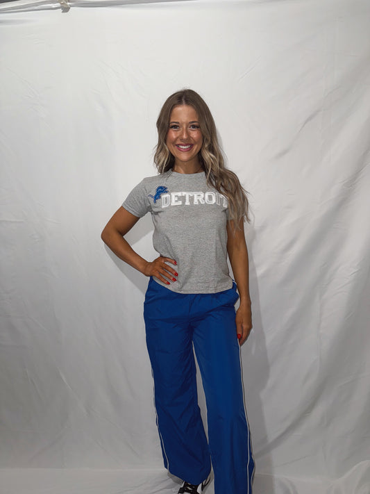 Detroit Patch Tee - Light Grey