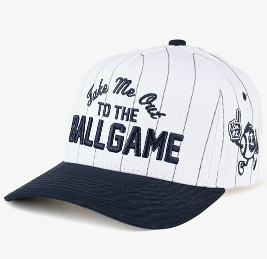TAKE ME OUT TO THE BALLGAME TRUCKER HAT
