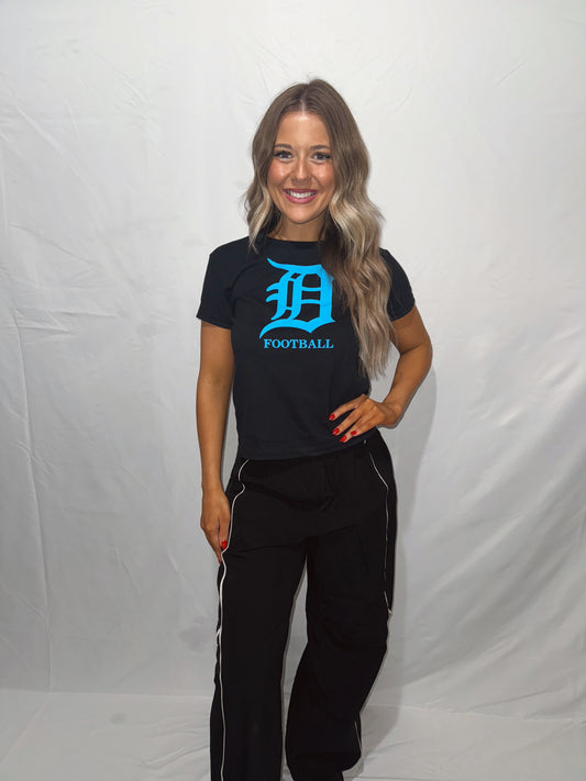 D Football Tee - Black