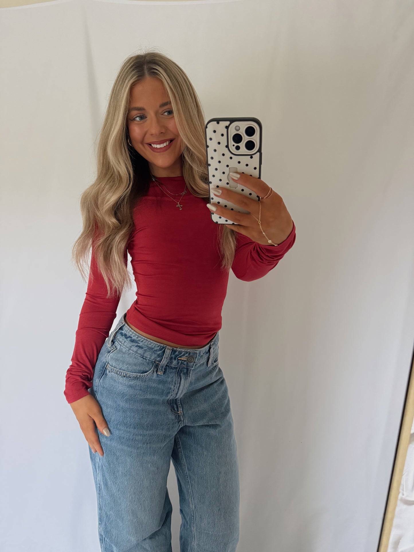 Everyday Long Sleeve - Dark Red