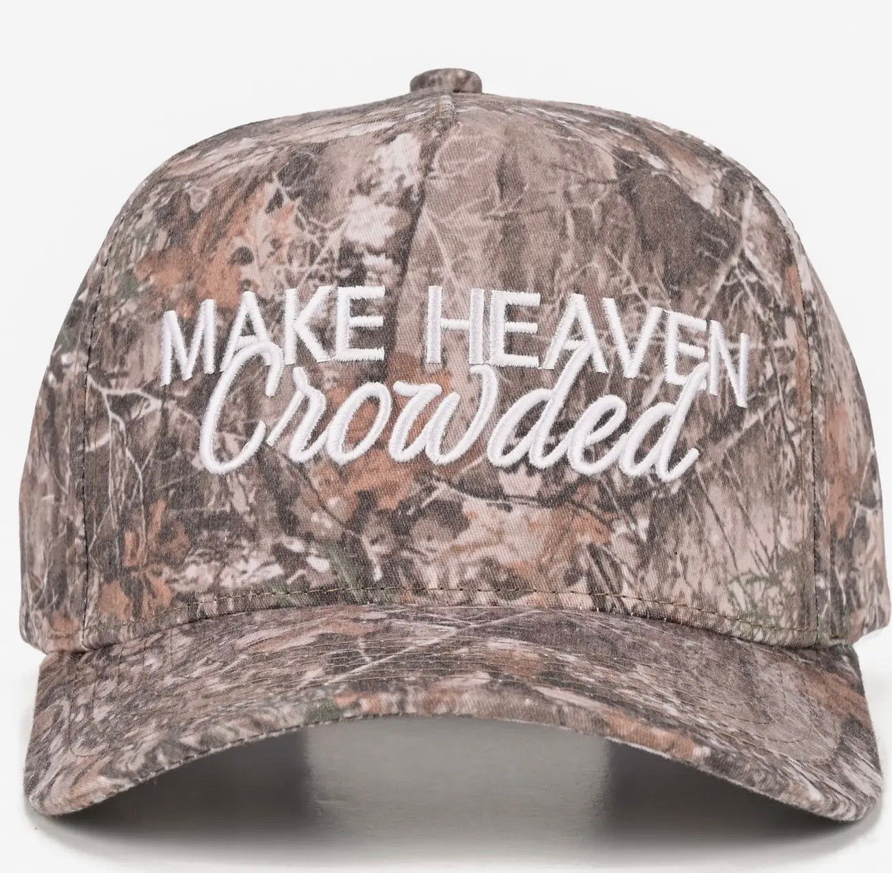 MAKE HEAVEN CROWDED TRUCKER HAT