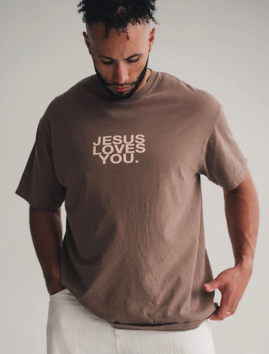 JESUS LOVES YOU (ESPRESSO) TEE