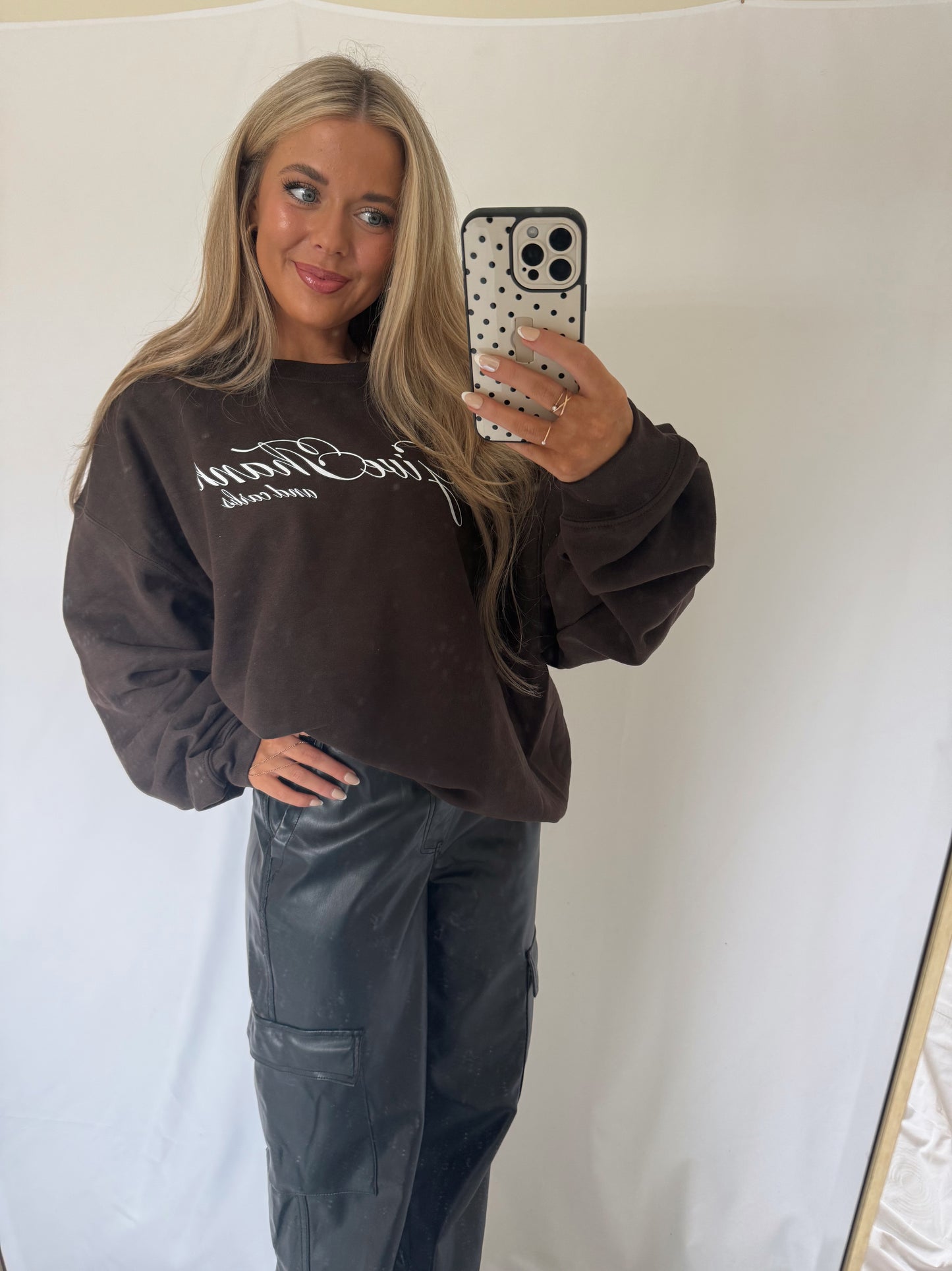 Give Thanks and Carbs Crewneck - Brown