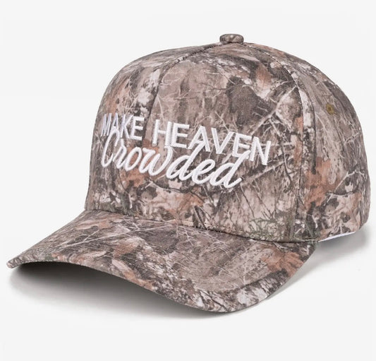 MAKE HEAVEN CROWDED TRUCKER HAT