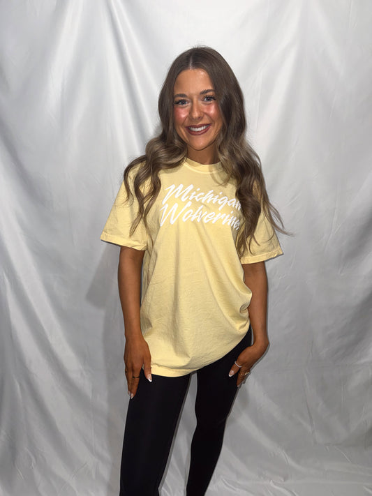 Michigan Wolverines Puff Tee