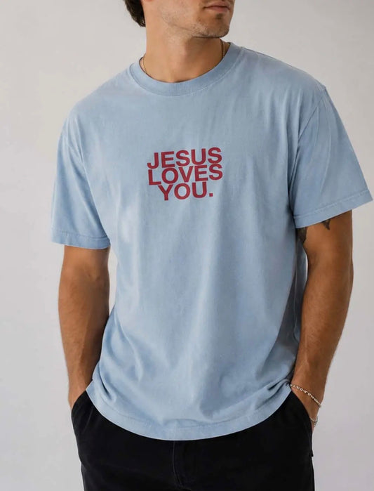 JESUS LOVES YOU (BLUE) TEE