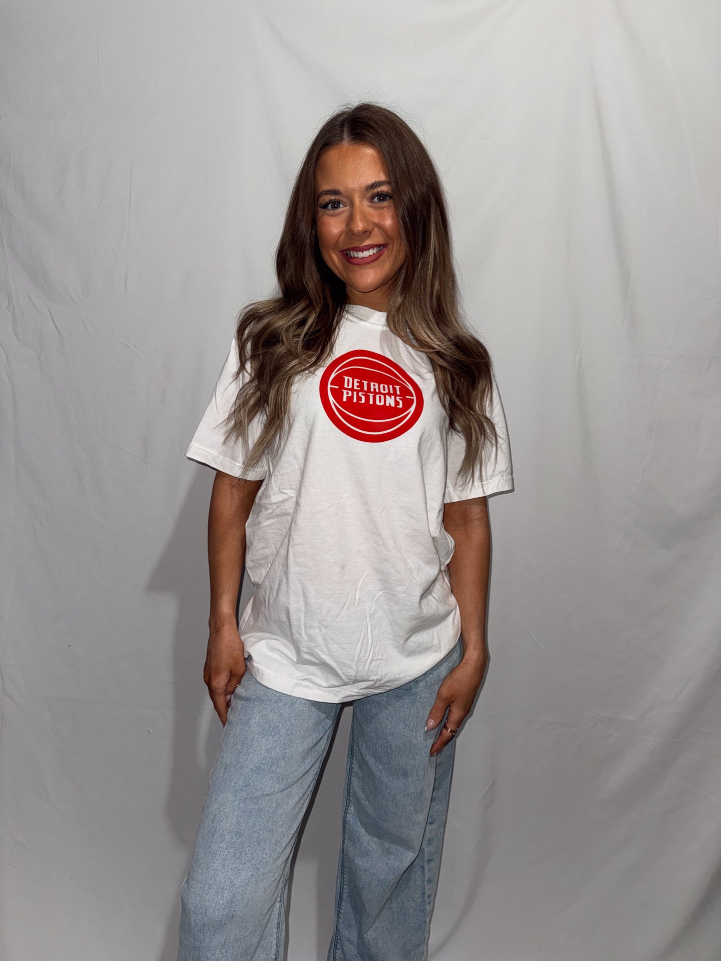 Pistons Basketball Puff Tee (UNISEX)