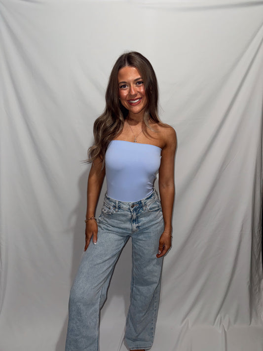 East Coast Strapless Bodysuit - Periwinkle