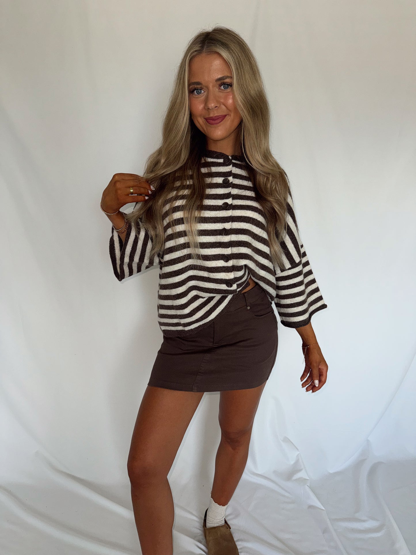 Tatum Mini Skirt - Brown