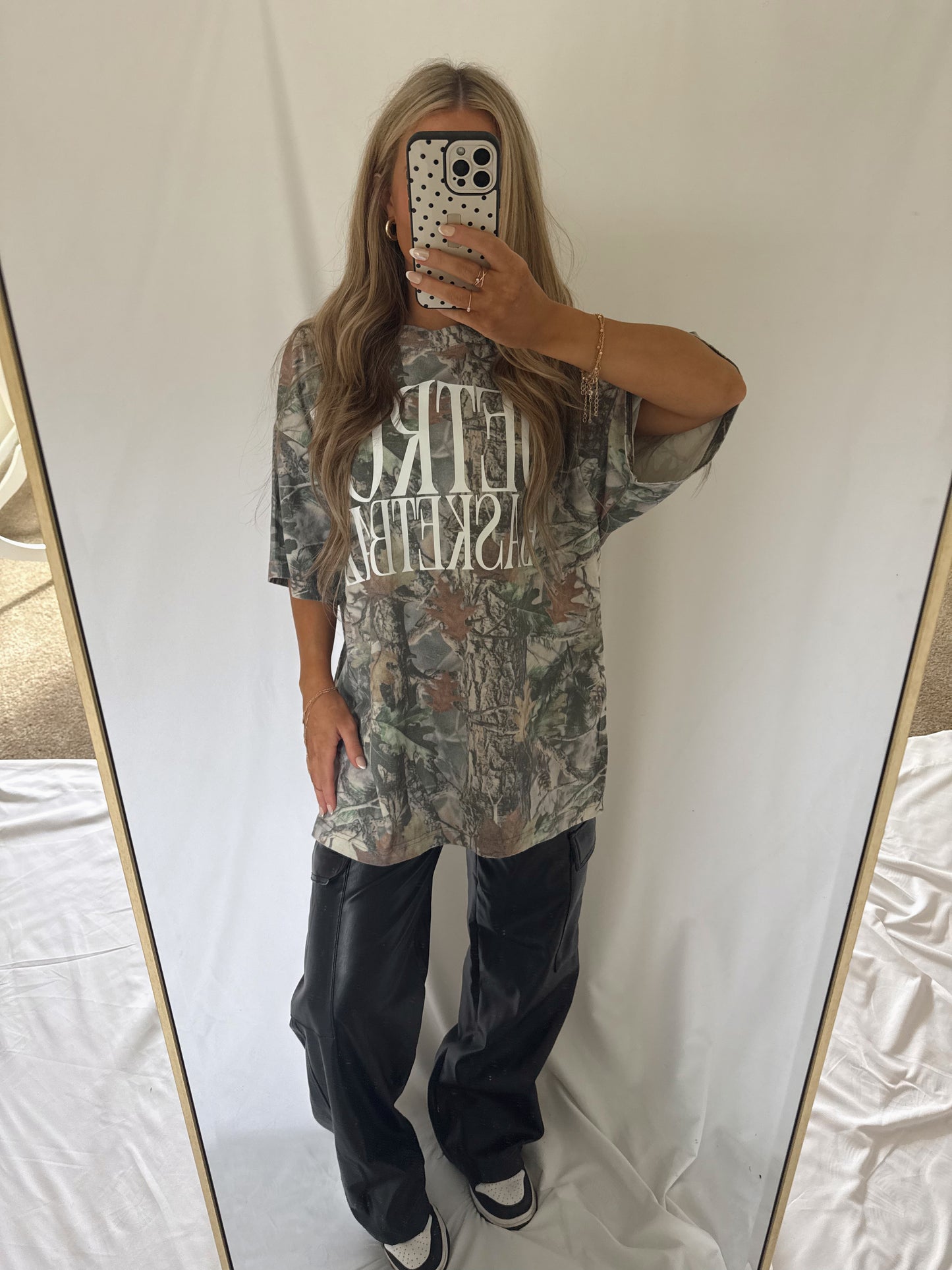 Detroit Basketball Oversized Camo Tee