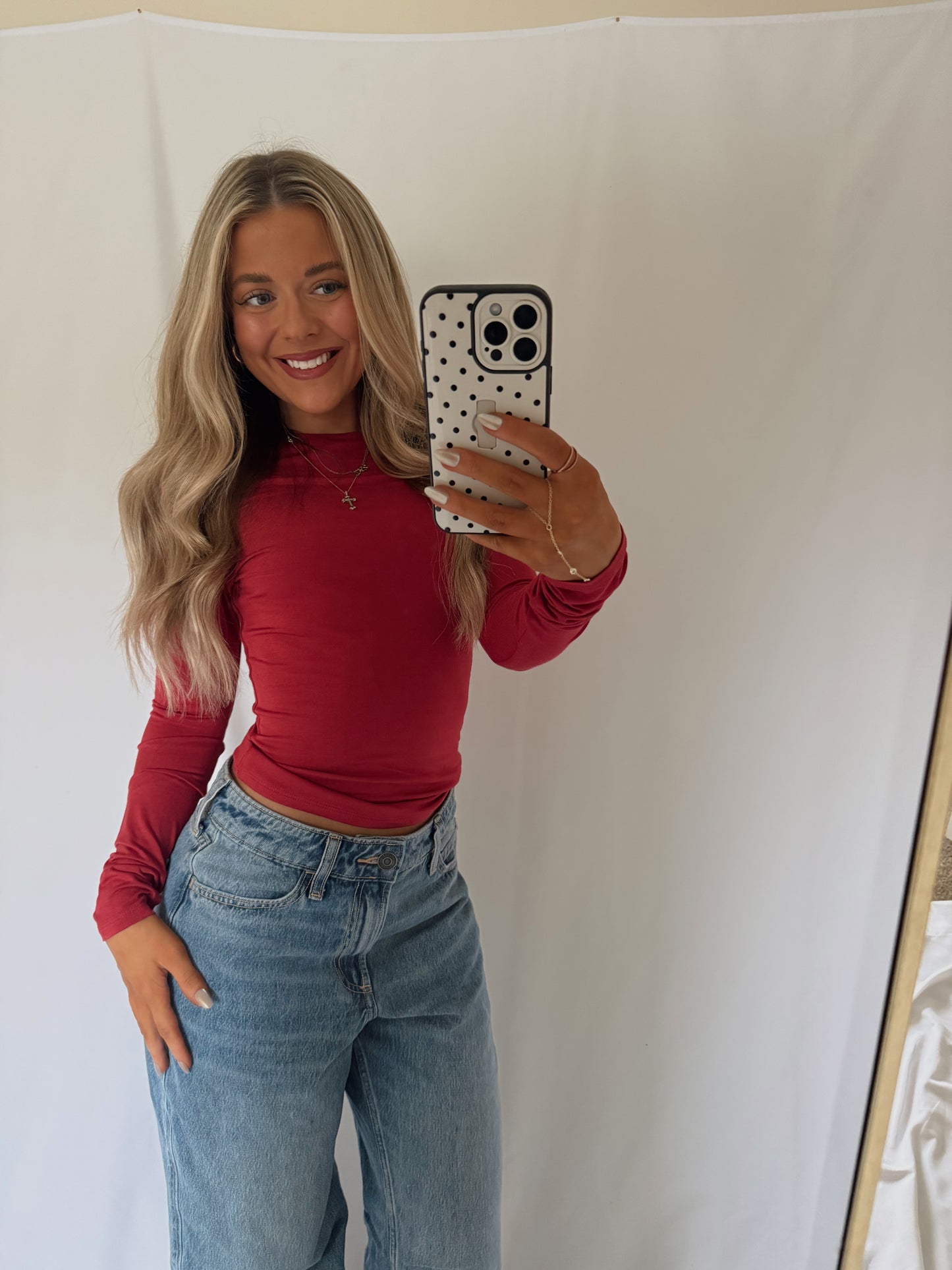Everyday Long Sleeve - Dark Red