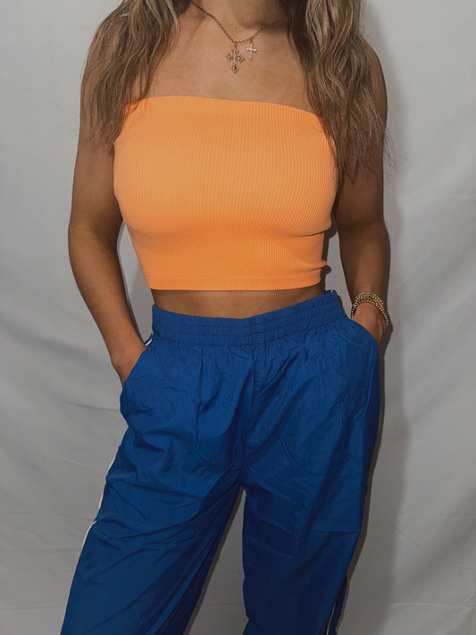 Sunkissed Seamless Tube Top - Bright Orange