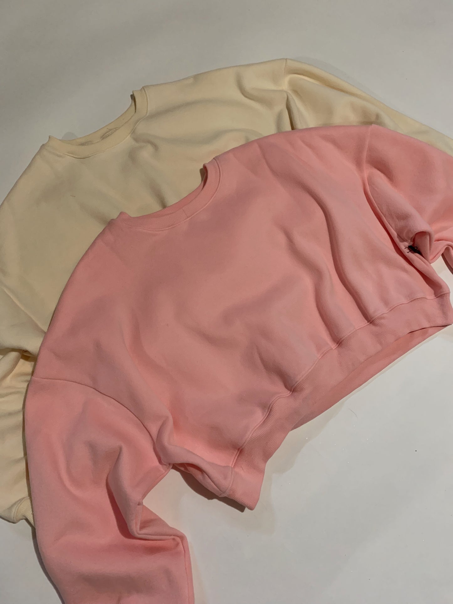 On A Cloud Oversized Crewneck - Powder Pink