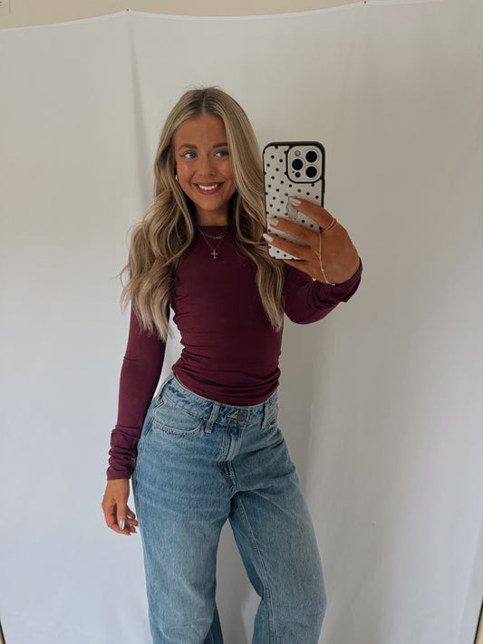 Everyday Long Sleeve - Plum