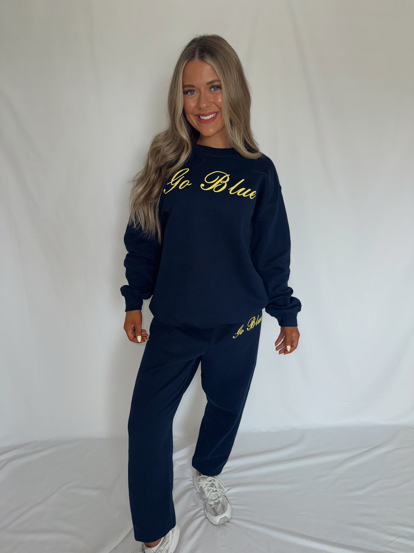 Go Blue Crewneck - Navy