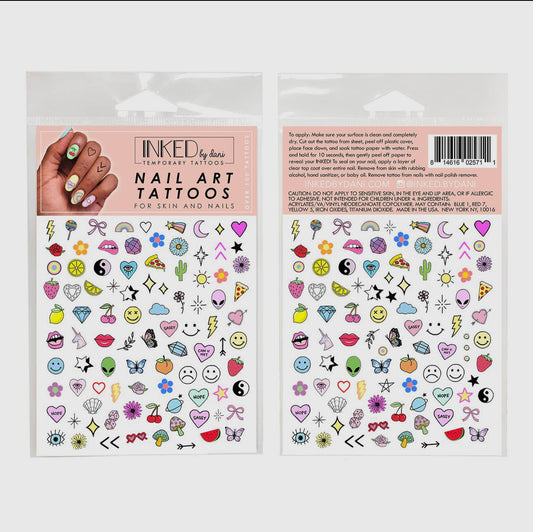 INKED Temporary Nail Tattoos - Color