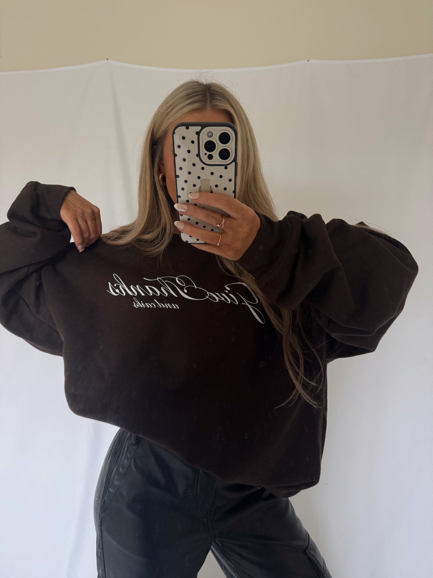 Give Thanks and Carbs Crewneck - Brown