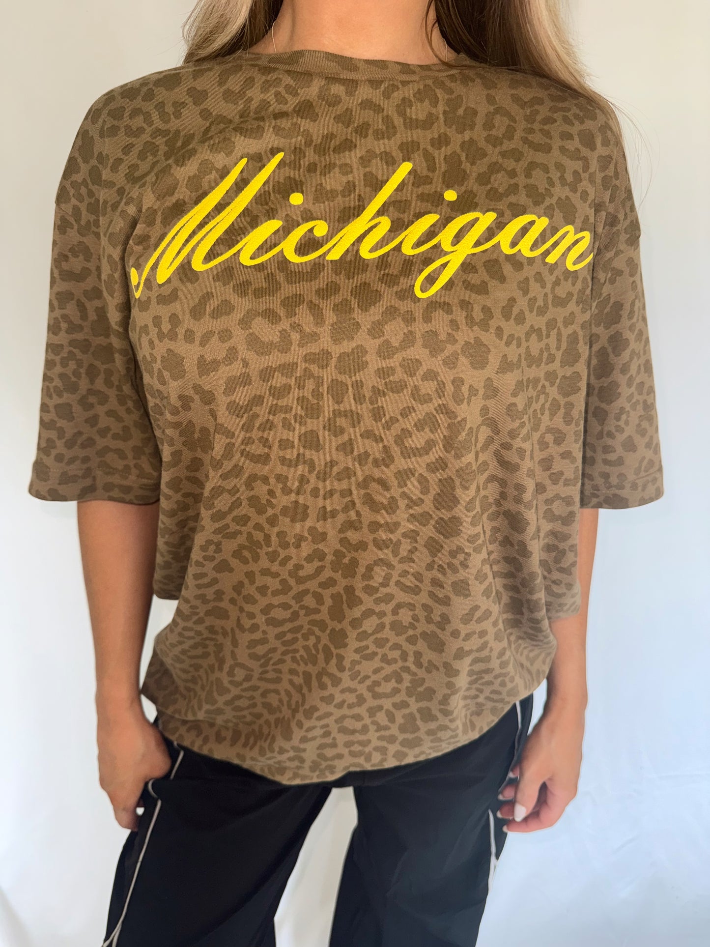Michigan Leopard Tee